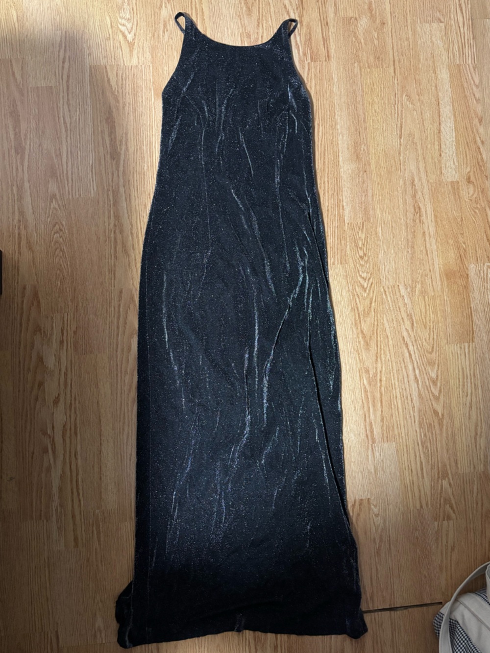 Formal Black Sparkle Body Con Dress